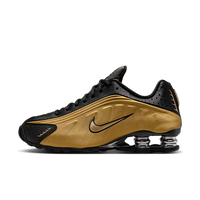 Nike Shox R4 Black Metallic Gold, Black/Metallic Gold/Metallic Silver (AR3565-005)