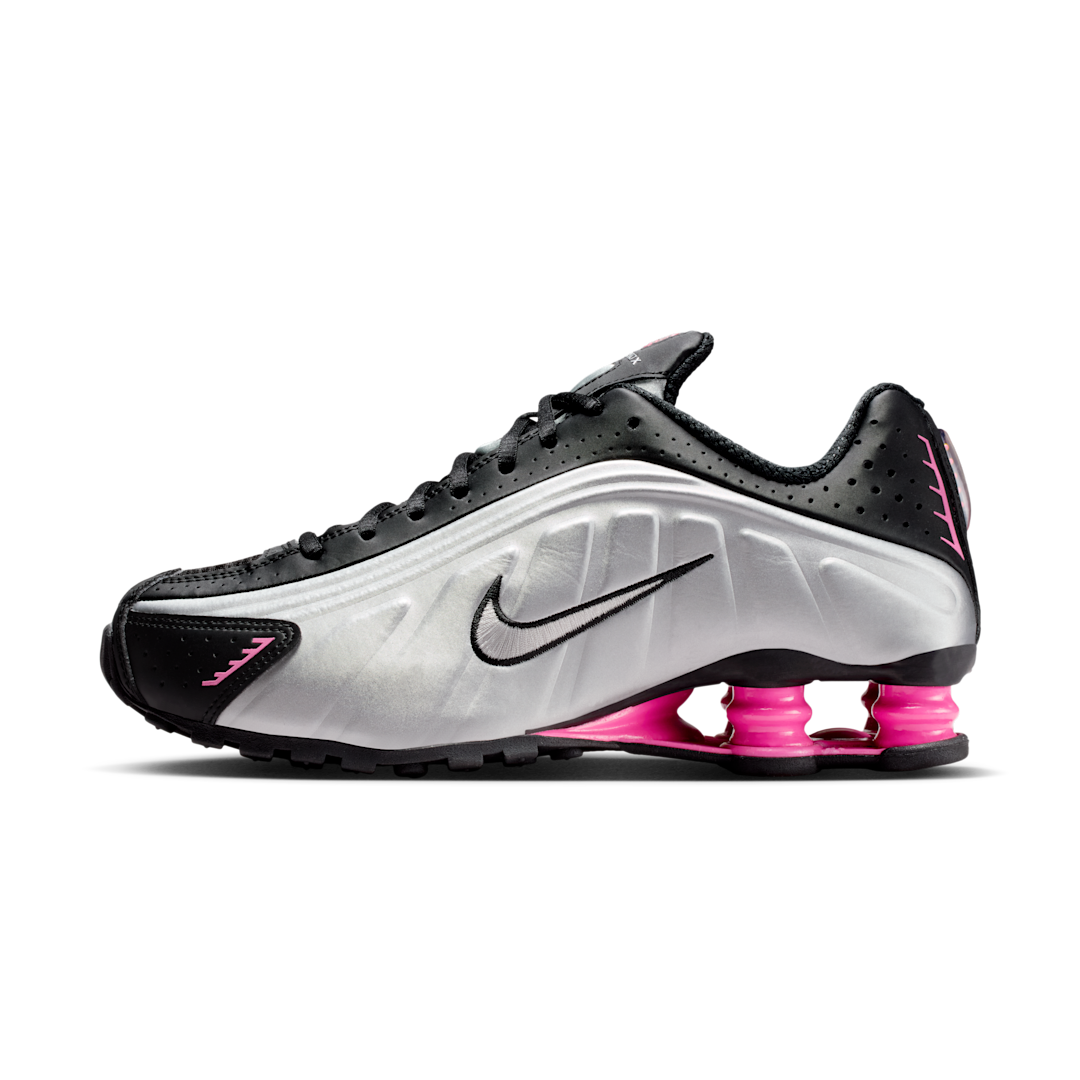 Nike Shox R4 Black Metallic Silver Pinksicle, Black/Pinksicle/Metallic Silver (AR3565-012)