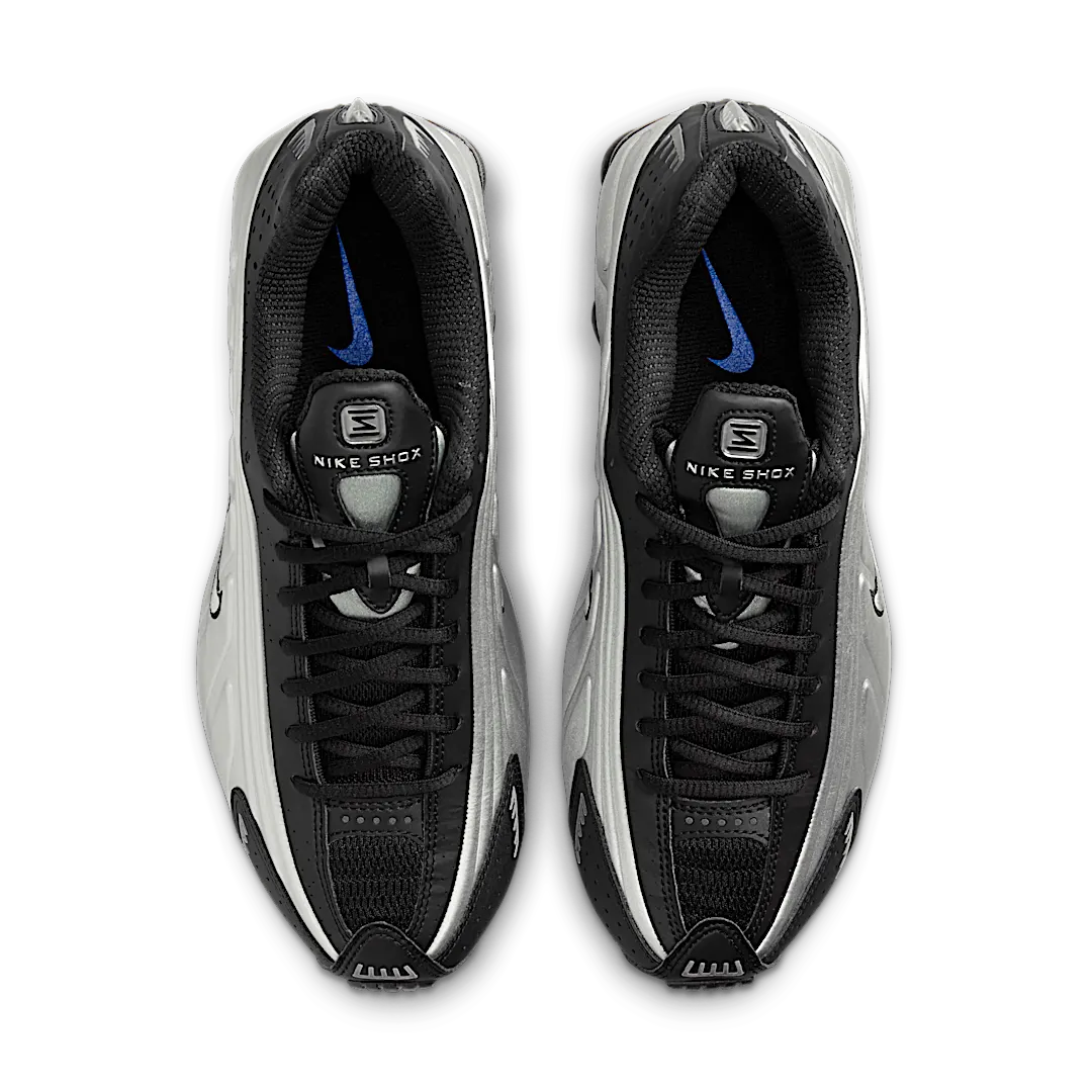 Nike Shox R4 Metallic Silver Black Racer Blue, Metallic Silver/Black/Racer Blue (AR3565-006)