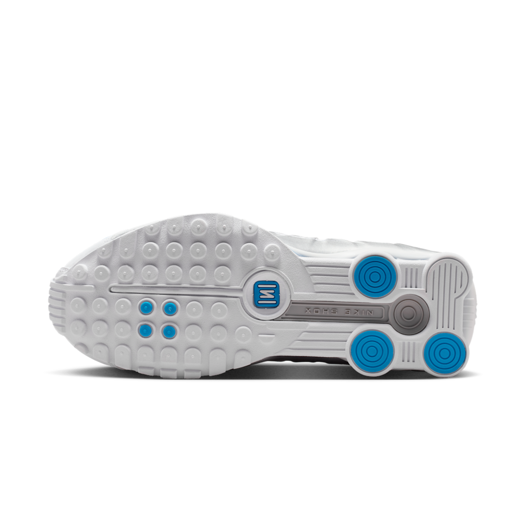 Nike Shox R4 White Blue Hero Silver, White/Blue Hero/Metallic Silver (AR3565-105)