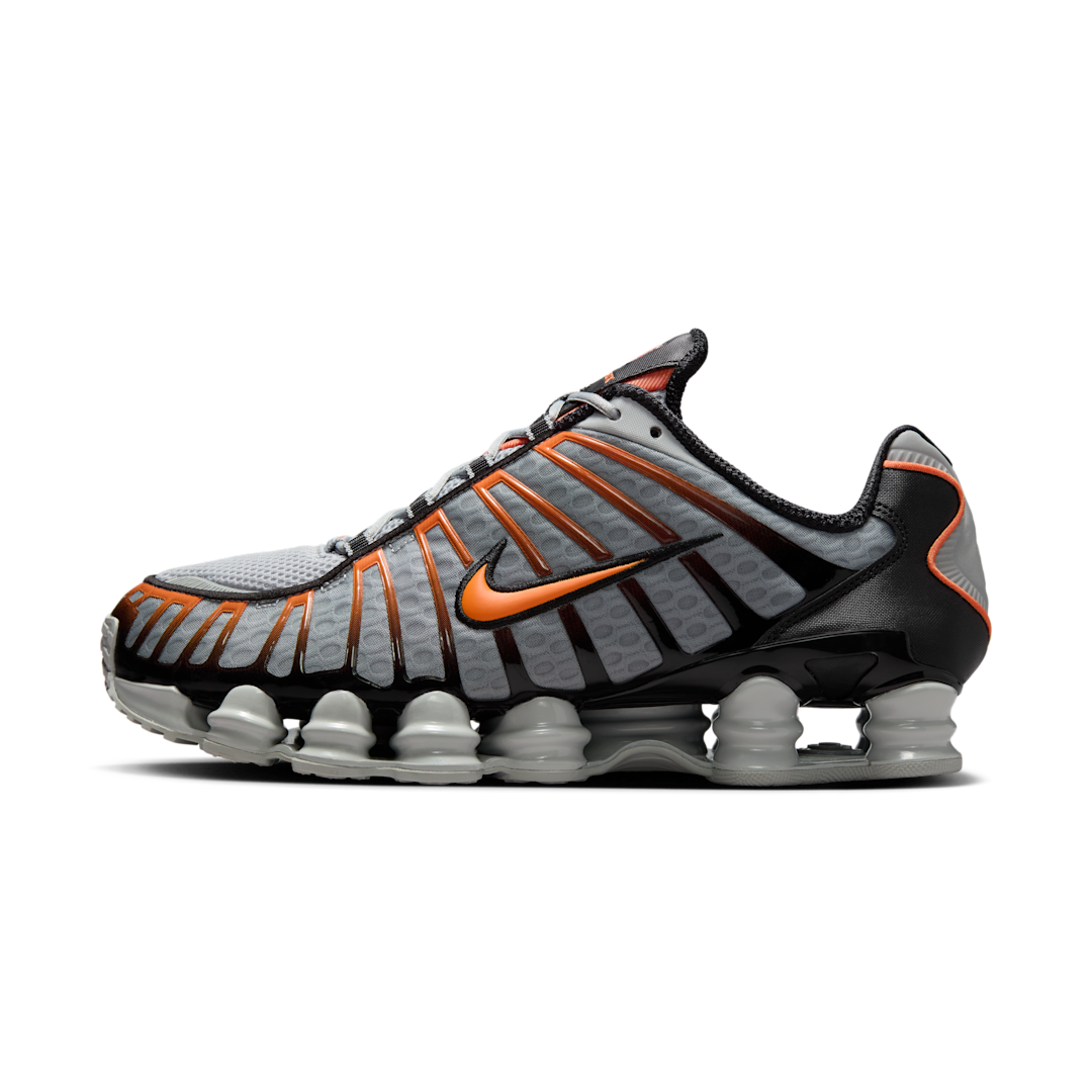 Nike Shox TL Light Smoke Grey Black Bright Mandarin, Light Smoke Grey/Black/Bright Mandarin (AV3595-011)