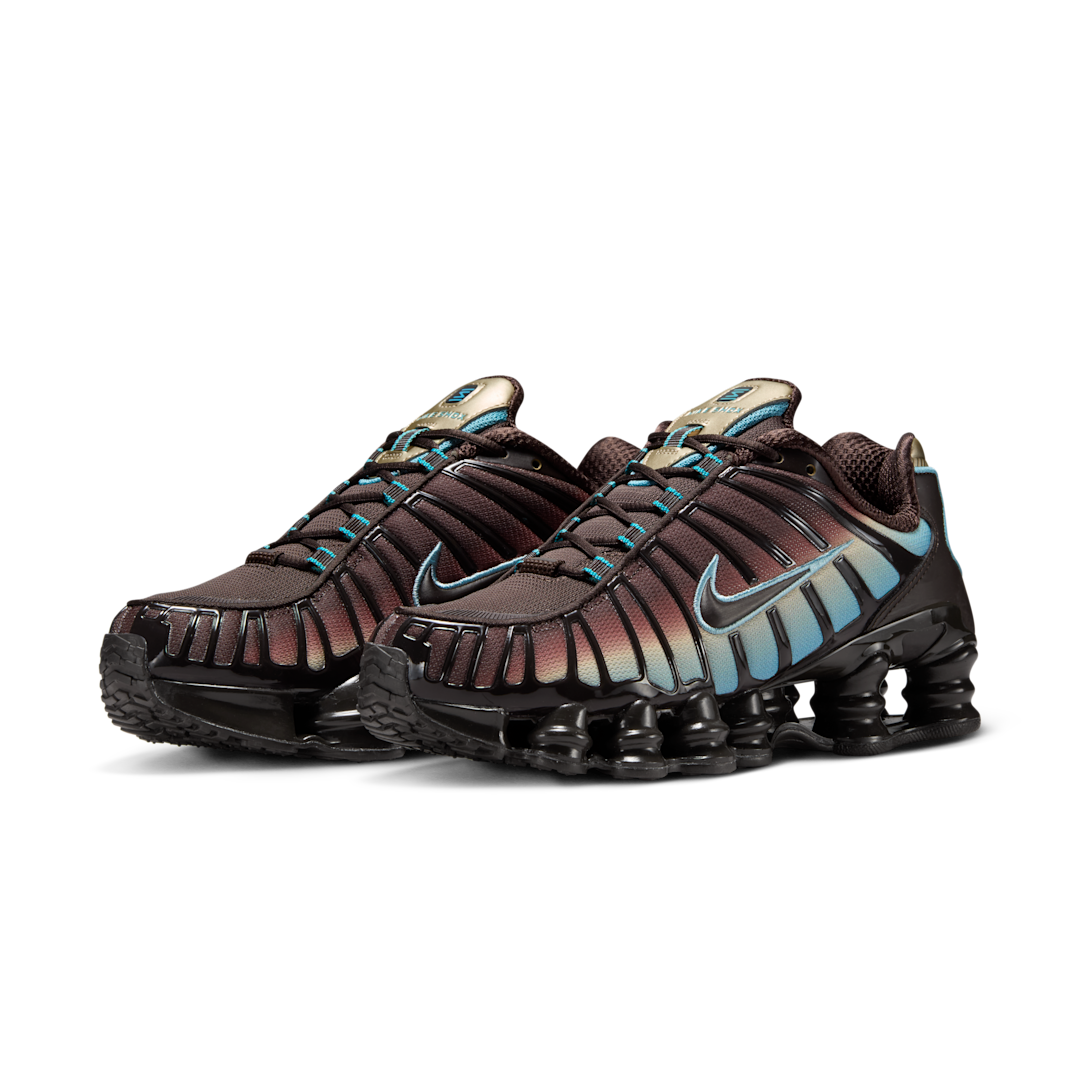 Nike Shox TL Velvet Brown Denim Turquoise