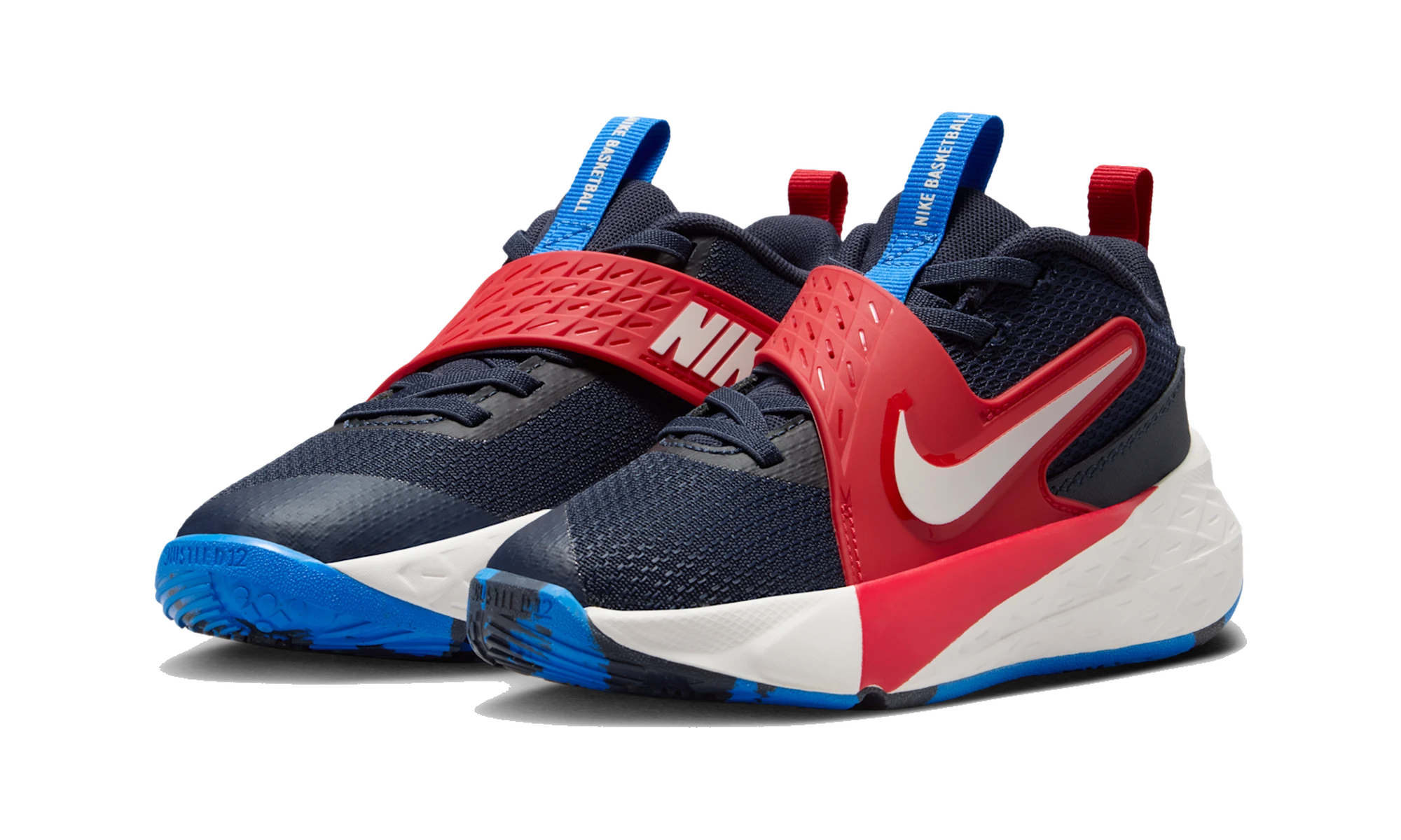 Nike Team Hustle D 12 Team Navy University Red Sail (PS)