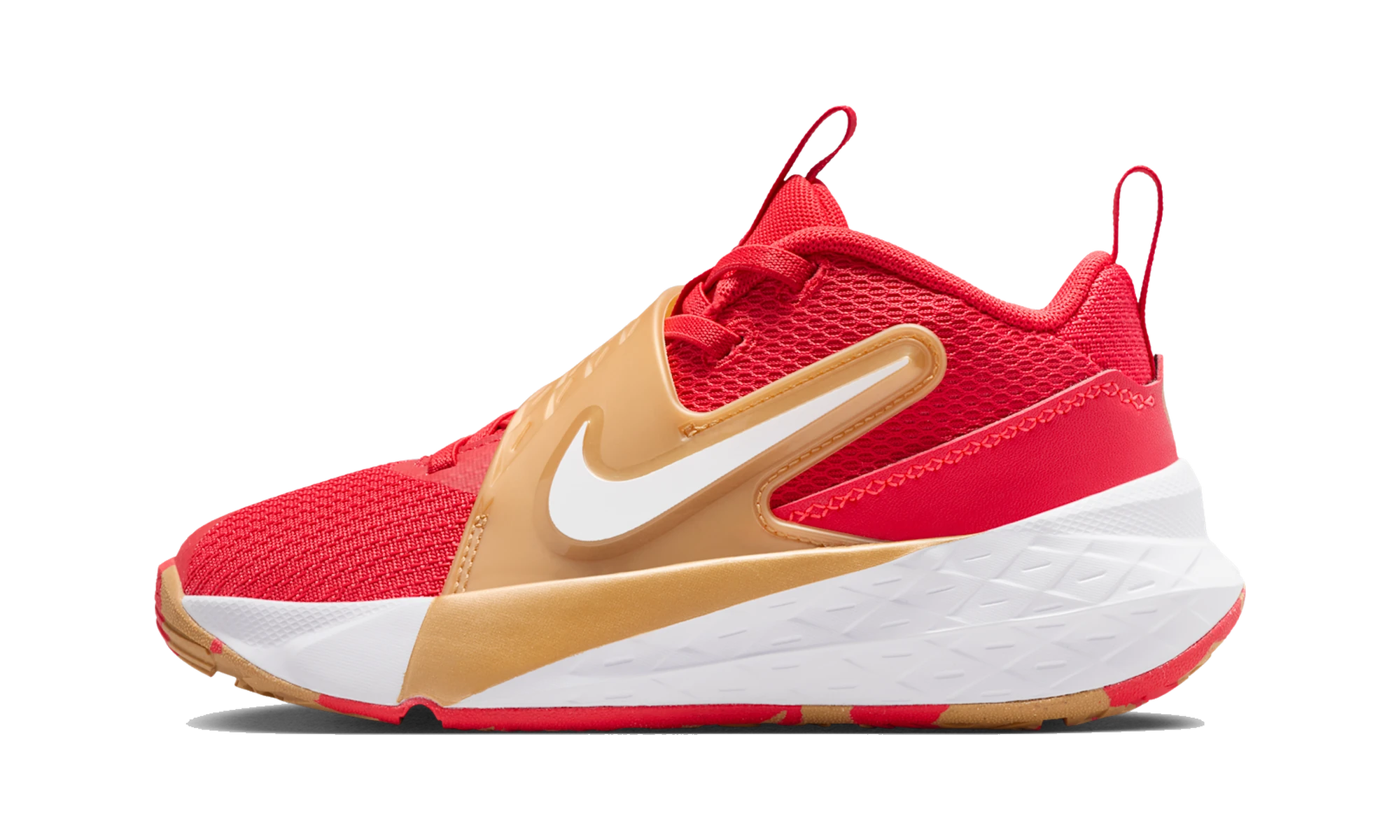 Nike Team Hustle D 12 University Red Metallic Gold (PS)