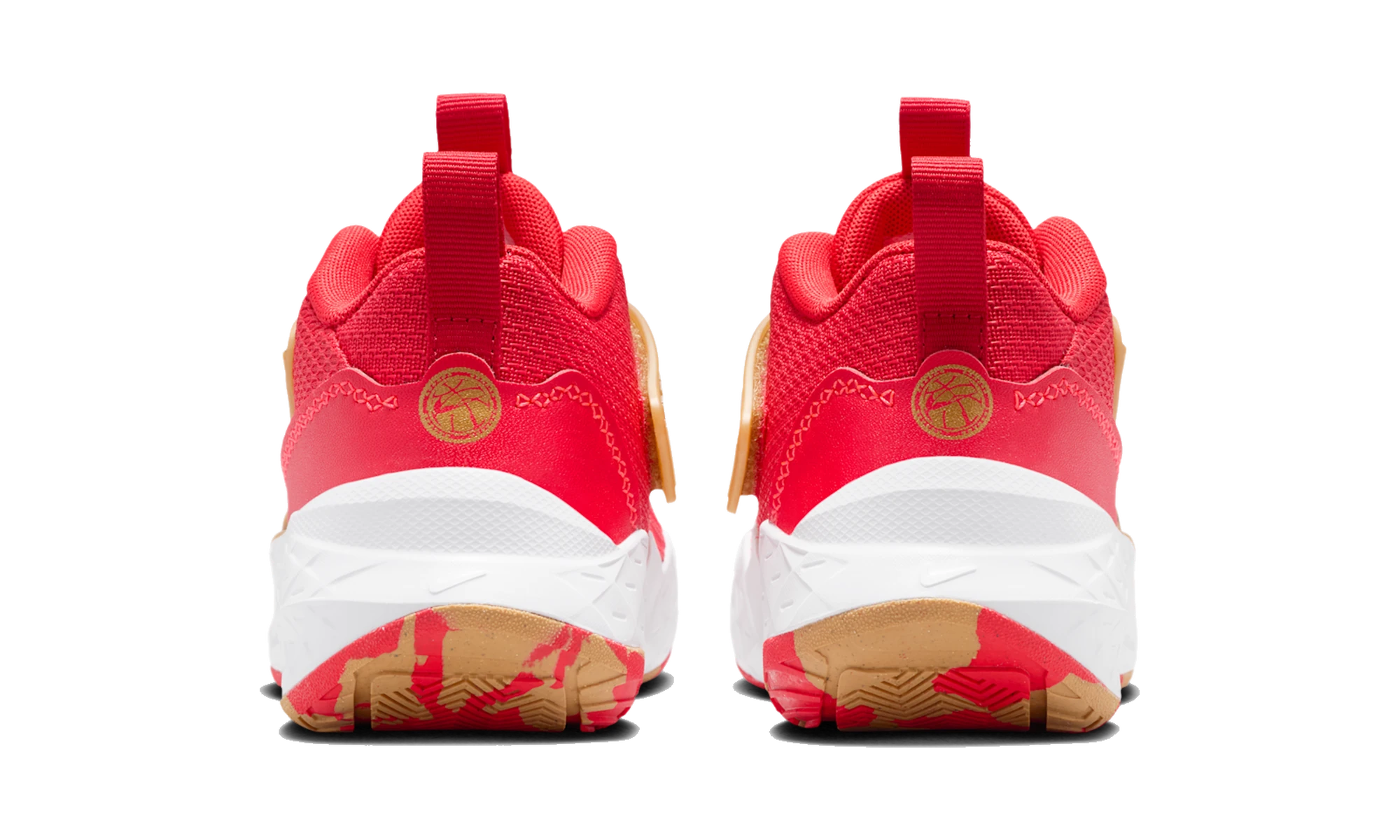 Nike Team Hustle D 12 University Red Metallic Gold (PS)