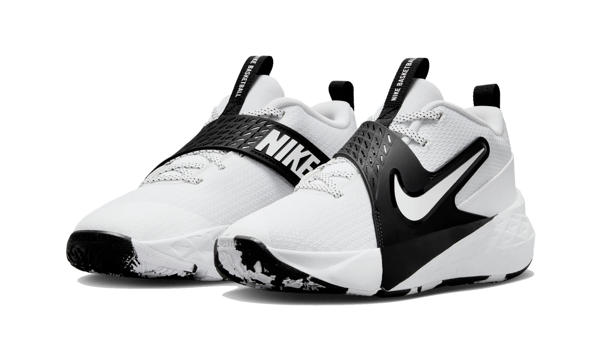 Nike Team Hustle D 12 White Black