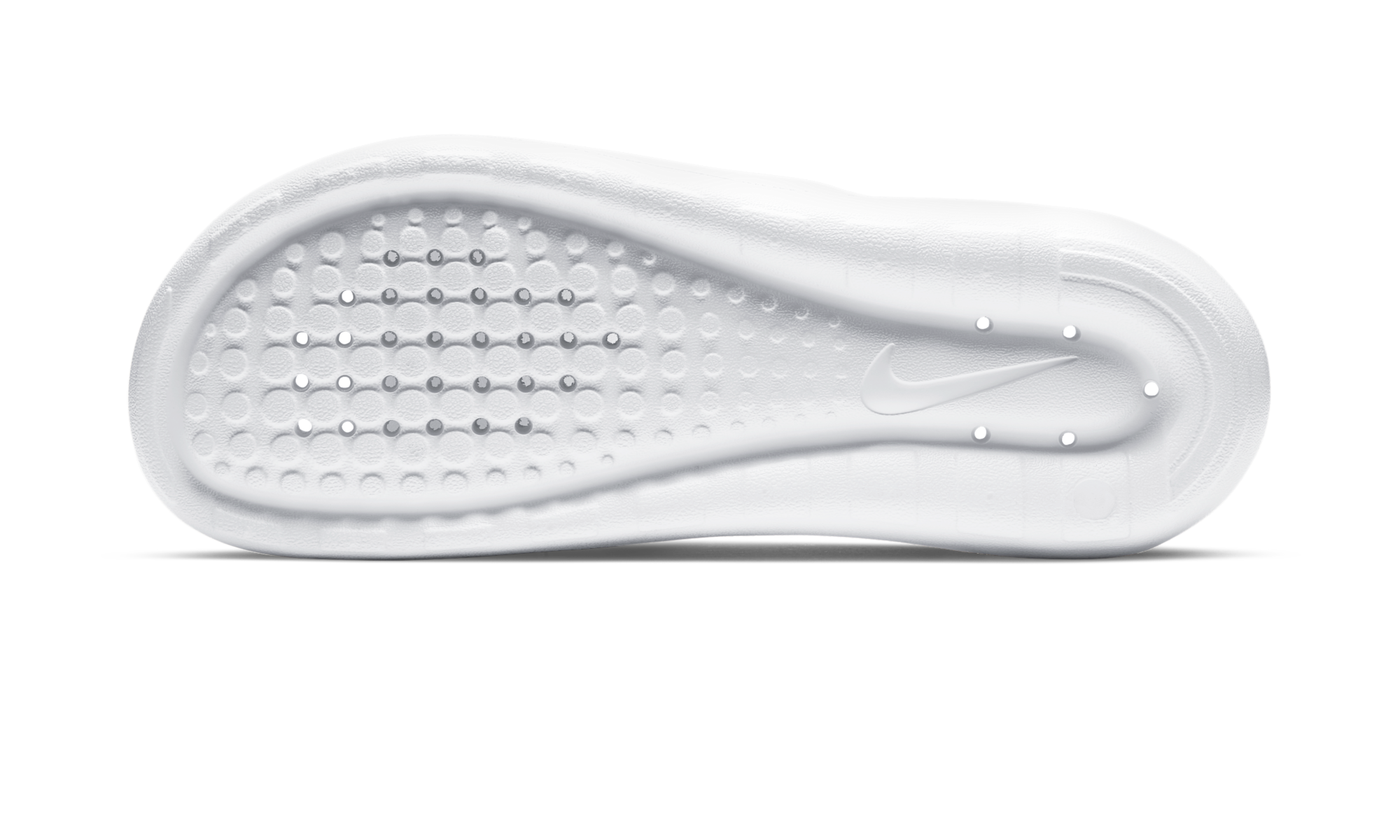 Nike Victori One Shower Slide White Polka Dot Swoosh