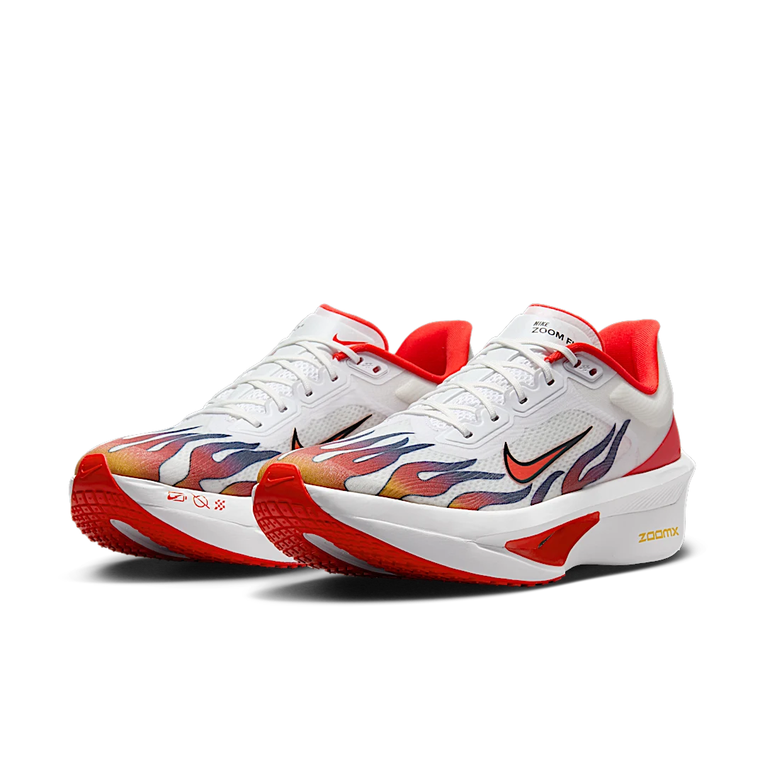 Nike Zoom Fly 6 Ekiden Pack, White/Habanero Red-Black-University Red-University Gold-Concord (HQ3498-100)