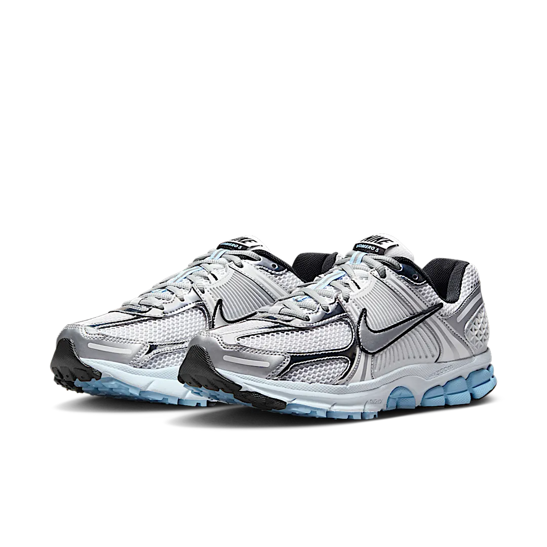 Nike Zoom Vomero 5 Metallic Silver Blue Tint, White/Metallic Silver/Pure Platinum/Blue Tint/Platinum Tint/Black (HF1877-100)