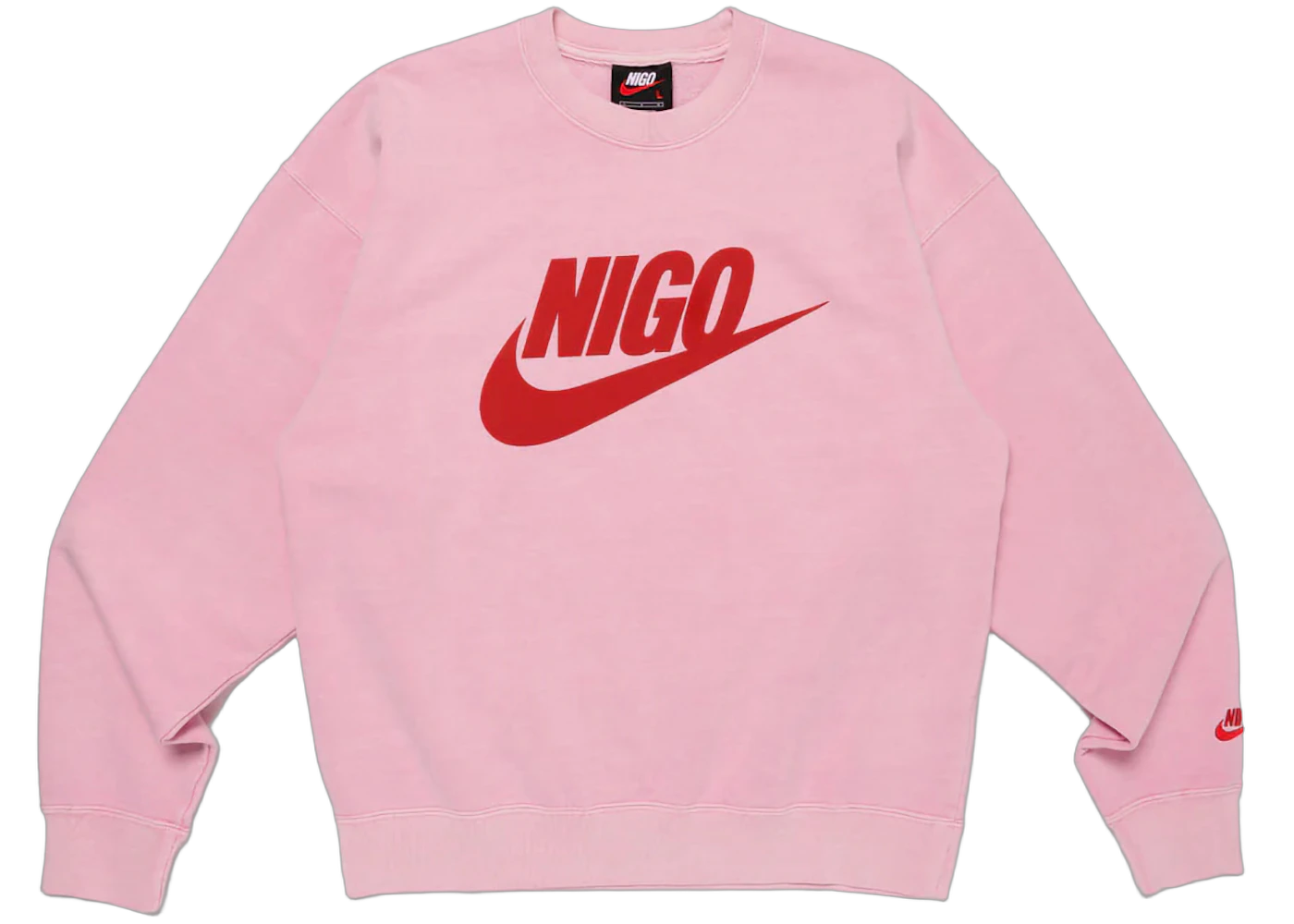 Nike x Nigo NRG Fleece Crew Sweatshirt Pink, Pink (FV5941-621)