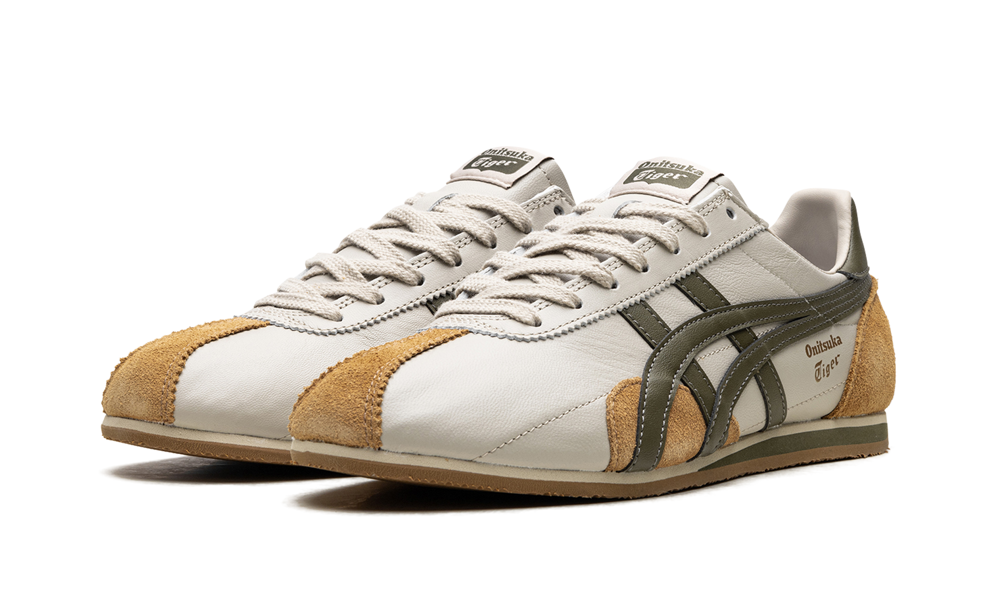 Onitsuka Tiger Runspark Beige Olive Green Mustard Yellow