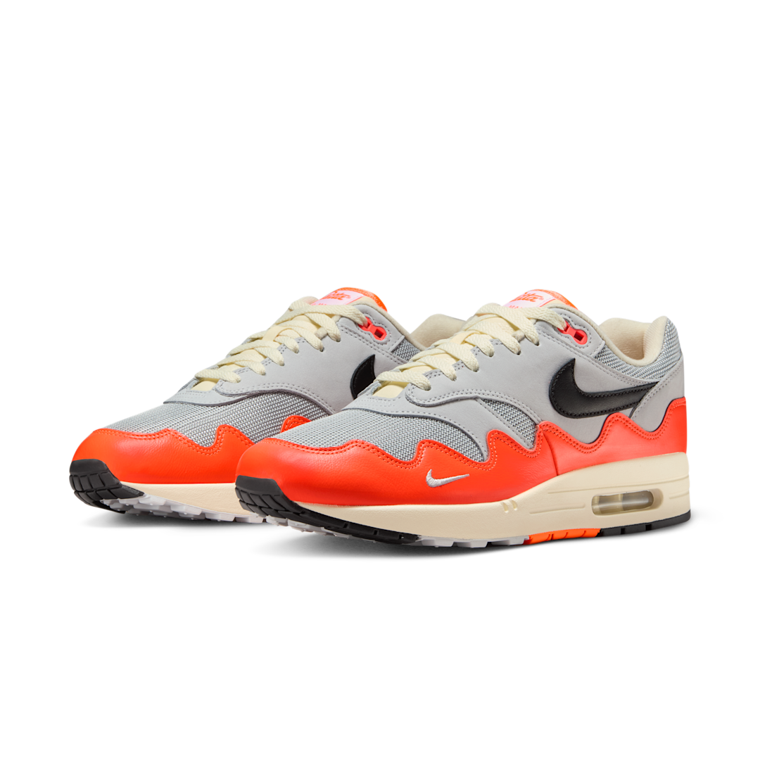 Nike Air Max 1 Patta Waves Hyper Crimson Pure Platinum (With Bracelet)