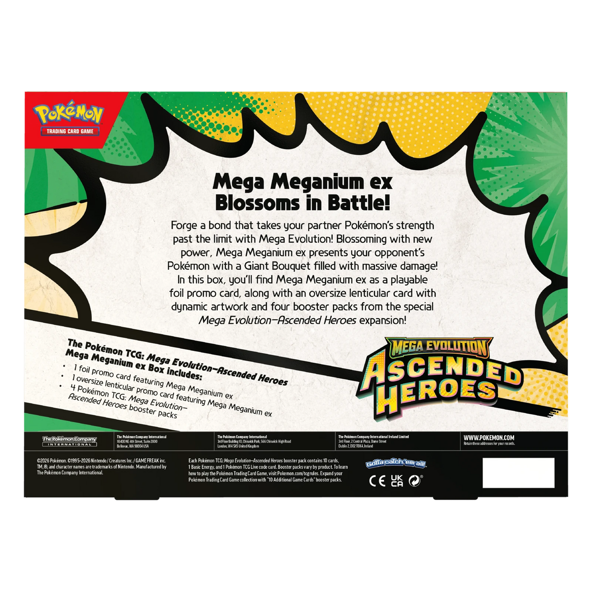 Pokémon TCG Ascended Heroes: Mega Meganium ex Box