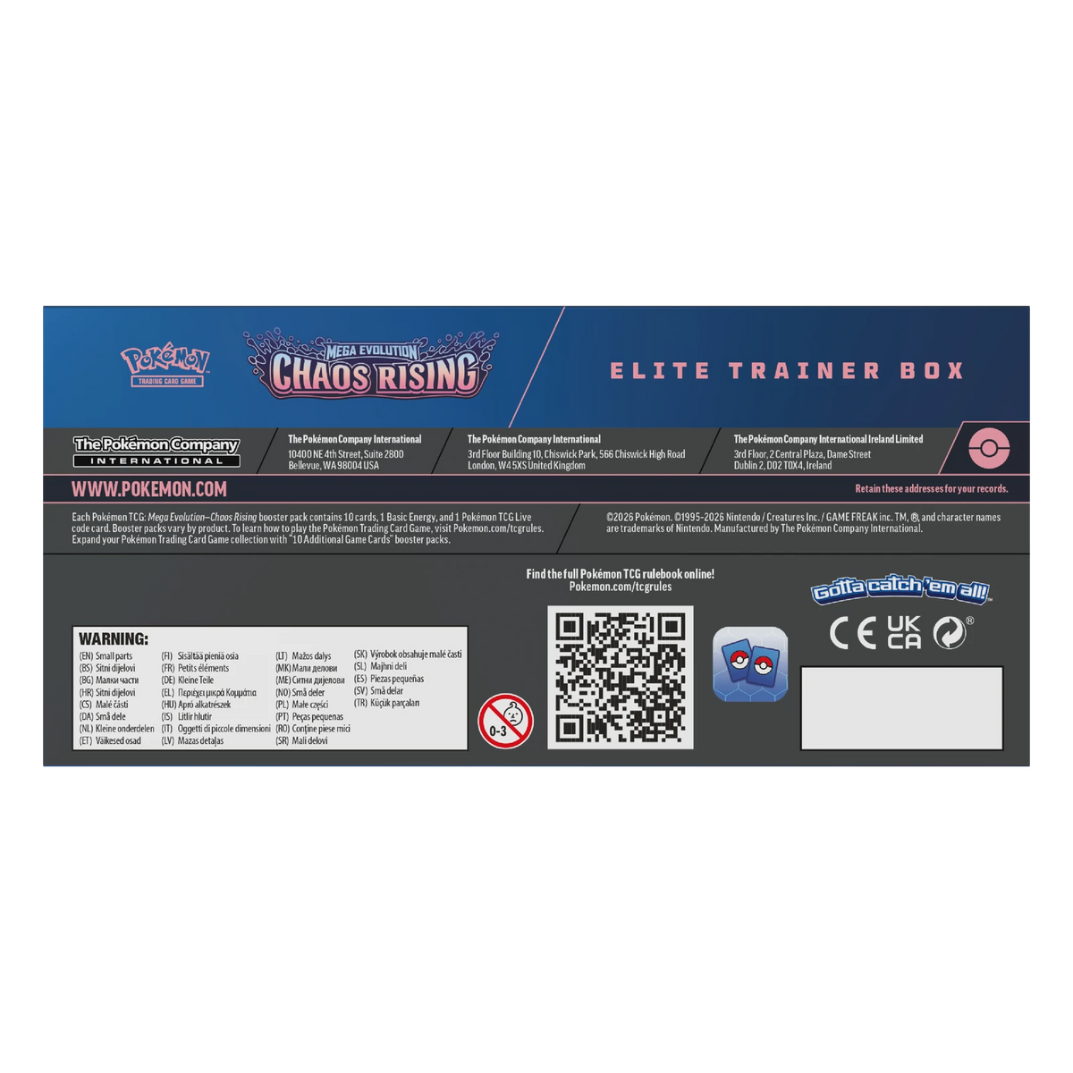 Pokémon TCG Chaos Rising Elite Trainer Box