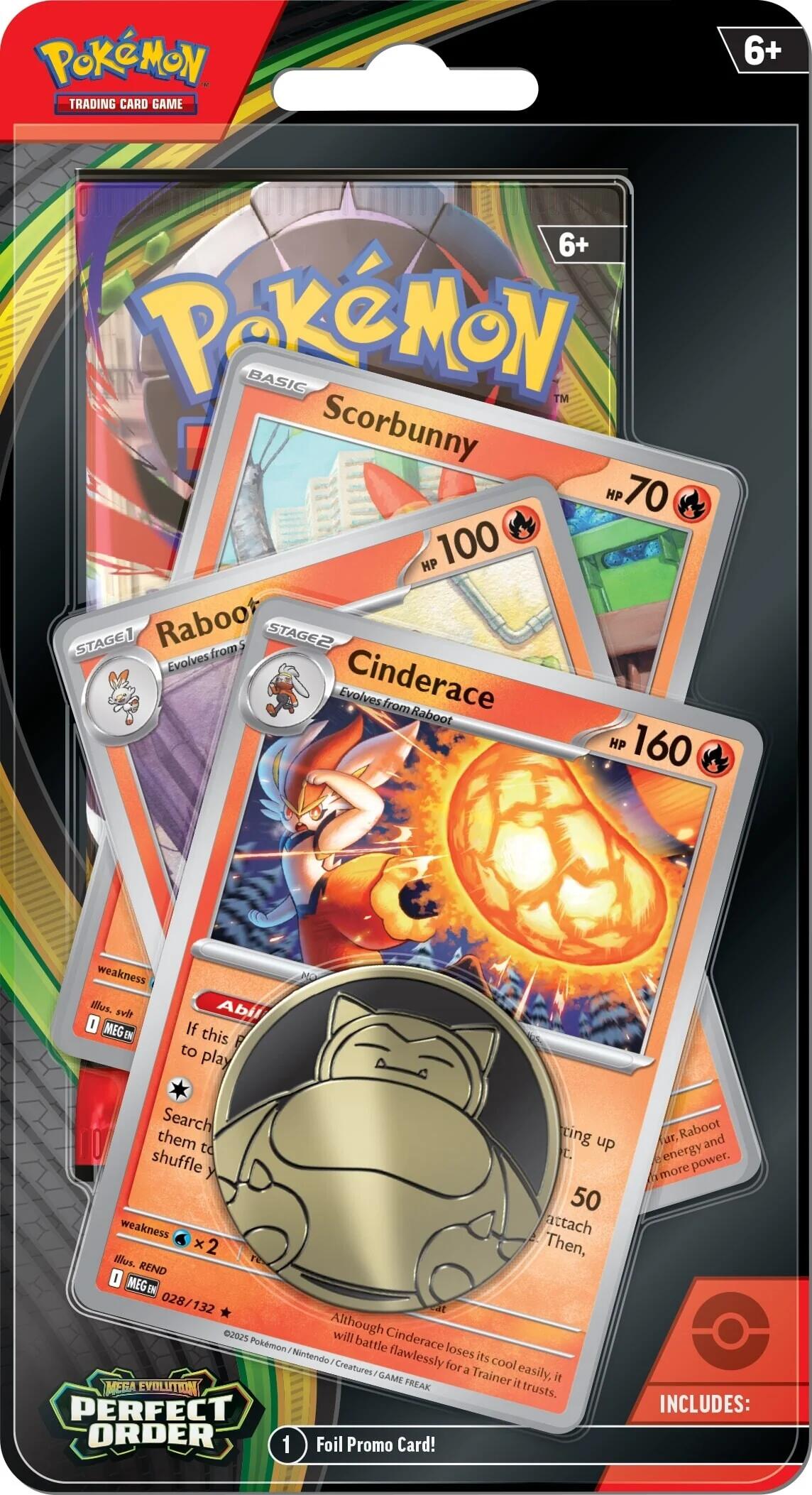 Pokémon TCG Perfect Order: Cinderace Premium Checklane Blister