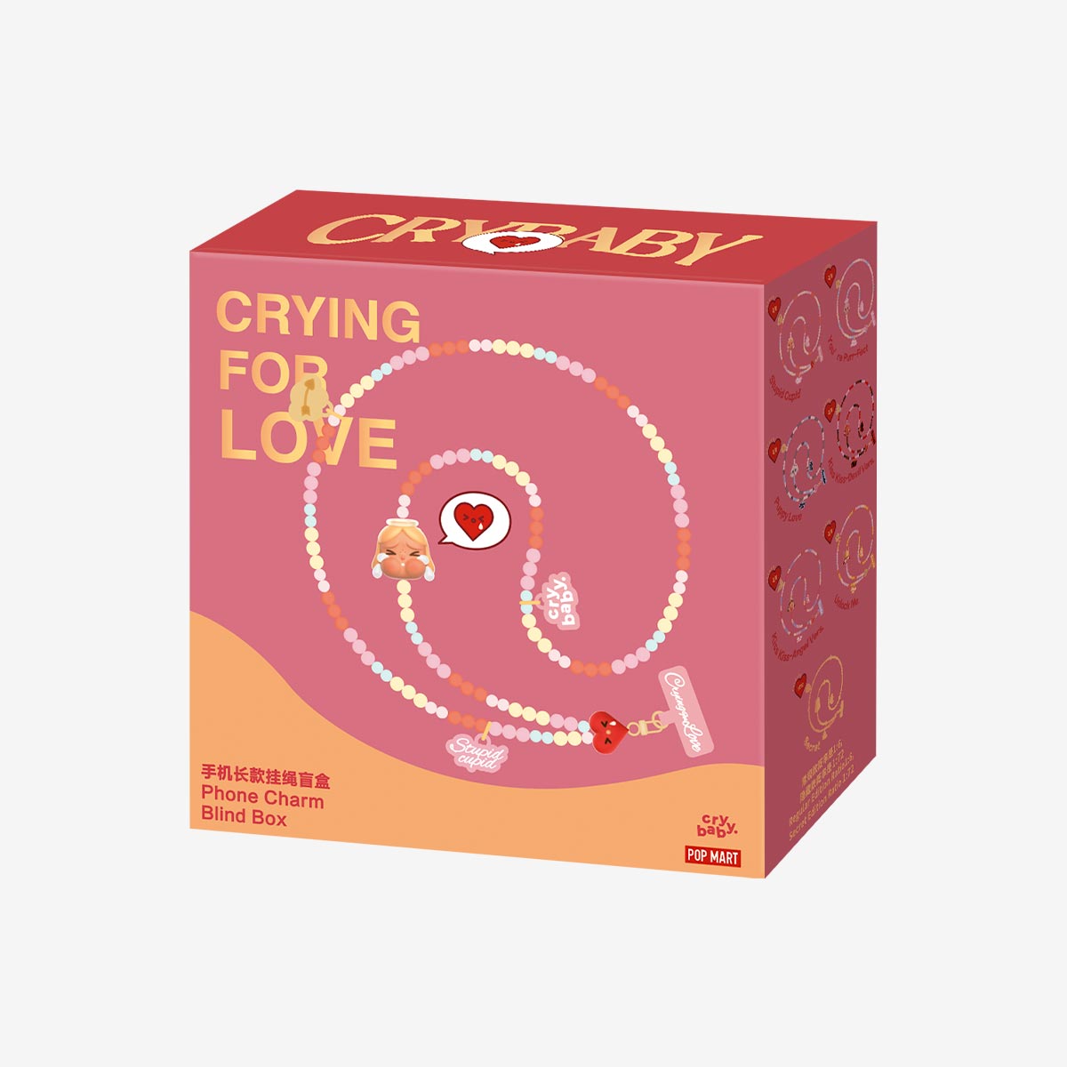 Pop Mart CryBaby Crying For Love Series Phone Charm Blind Box