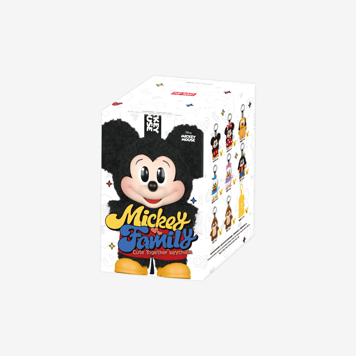 Pop Mart Mickey Family Cute Together Keychain Series Blind Box