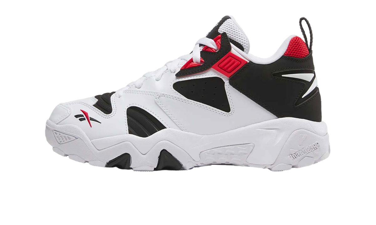 Reebok Brutus Low White Black Vector Red