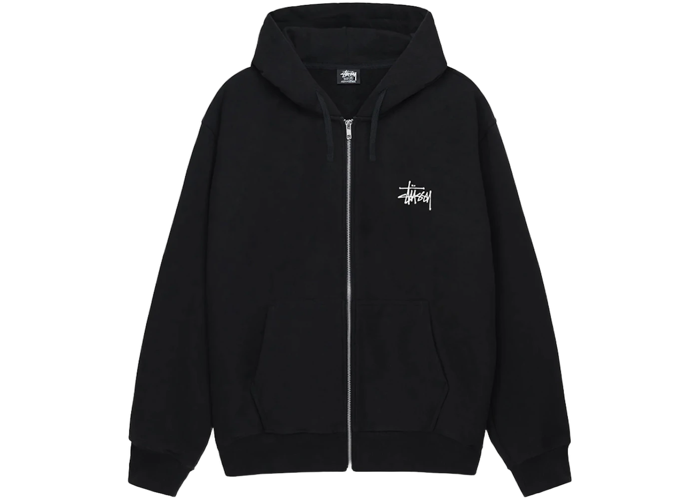 Stussy Basic Stussy Zip Hoodie Black