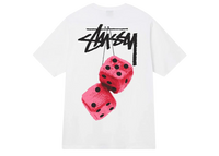 Stussy Fuzzy Dice T-Shirt White