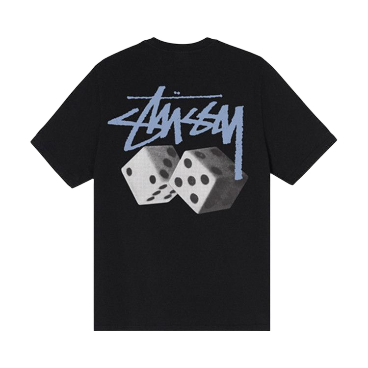 Stussy Roll The Dice Pig Dyed T-Shirt Black