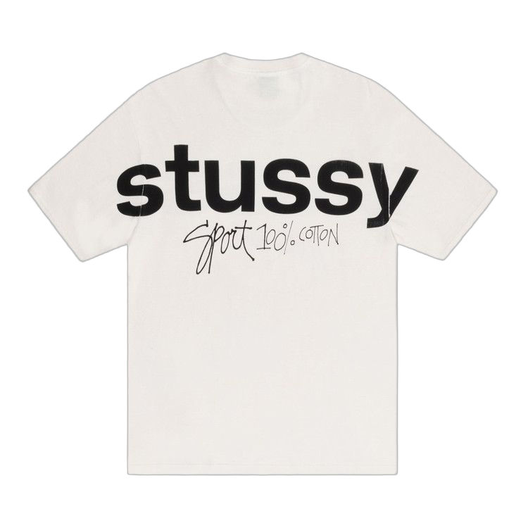 Stussy Sport 100% Pigment Dyed T-Shirt Natural