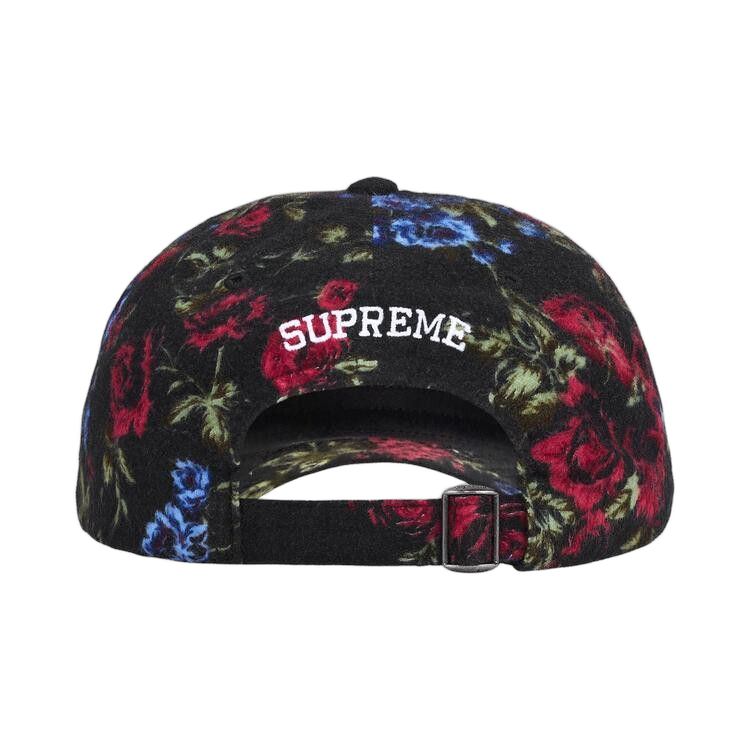 Supreme Floral Flannel 6-Panel Black