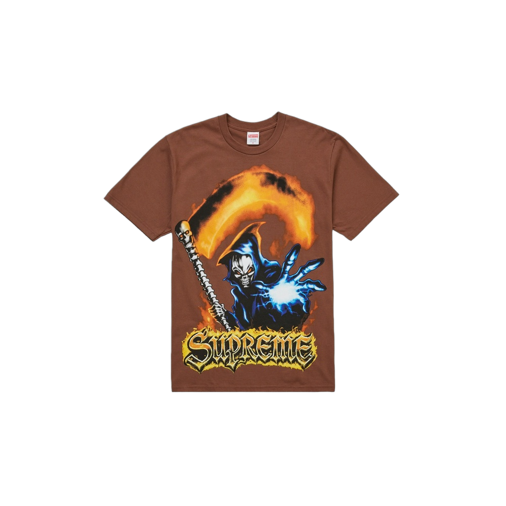 Supreme Grim Reaper Tee Brown
