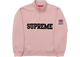 Supreme London Shop Flag Half Zip Pullover Light Pink