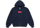 Supreme MM6 Maison Margiela Box Logo Zip Up Hooded Sweatshirt Navy
