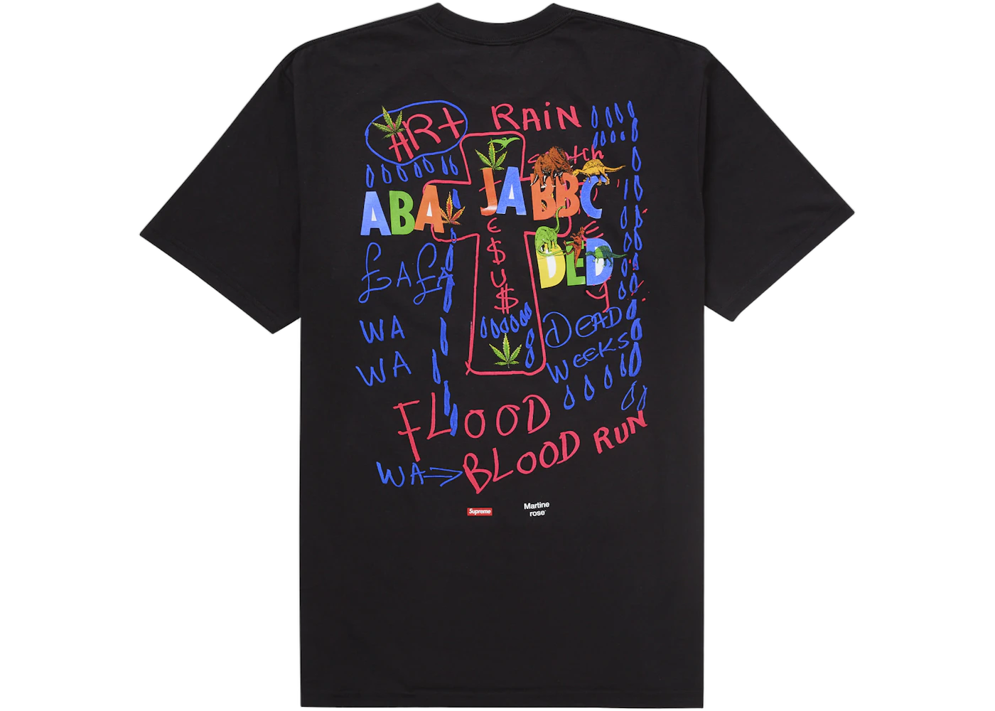 Supreme Martine Rose Lee Scratch Perry Tee Black