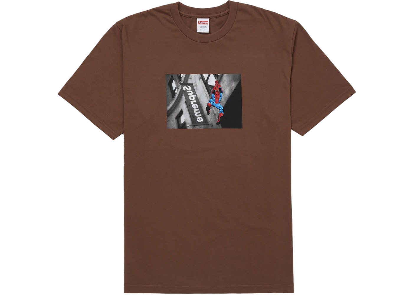 Supreme Spider-Man Tee Brown