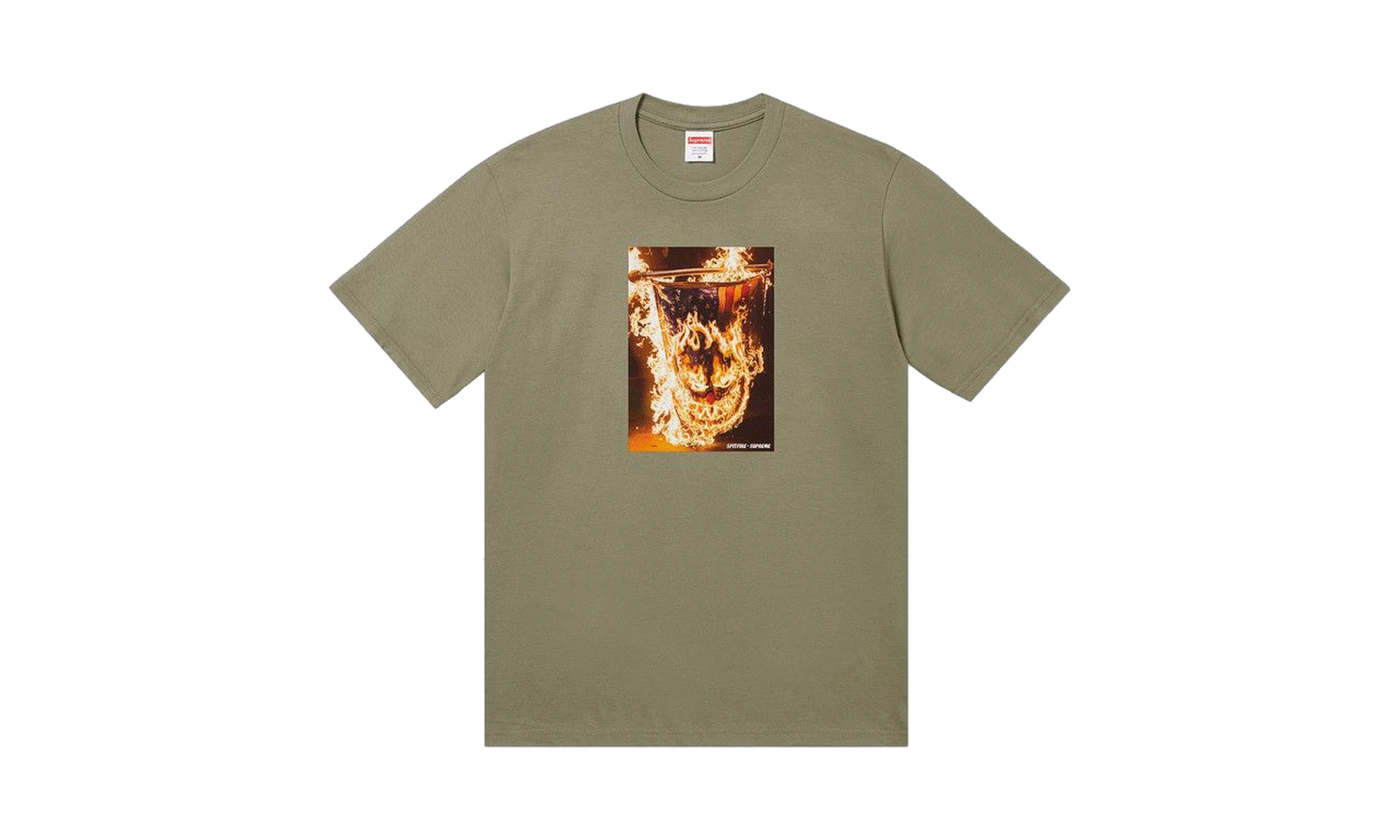 Supreme x Spitfire Flag T-Shirt Light Olive