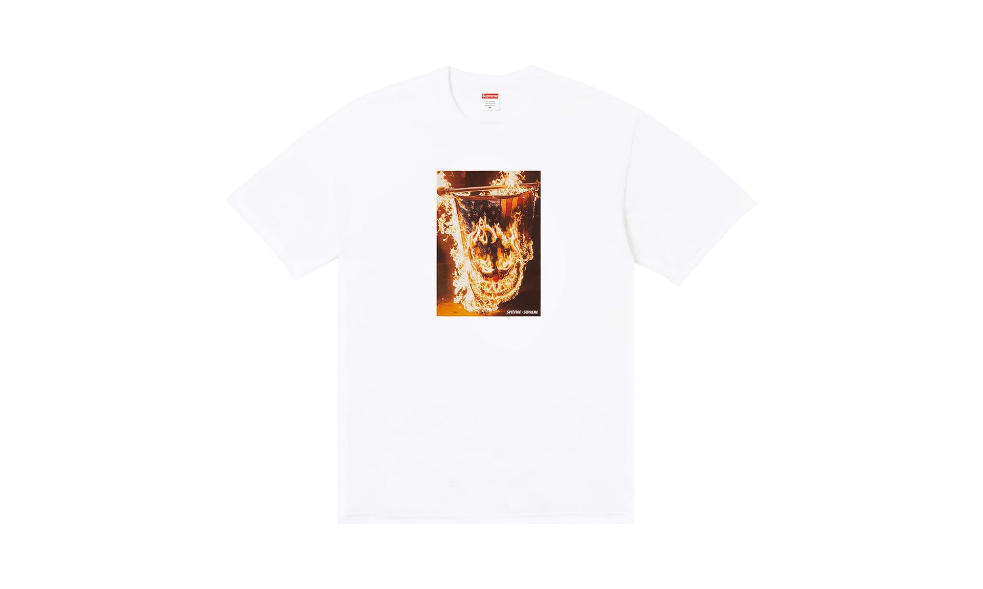 トップス Supreme Fire Flag Tee White XL Supreme x Spitfire Flag T-Shirt White (SS26T63-WHITE) - Sneak