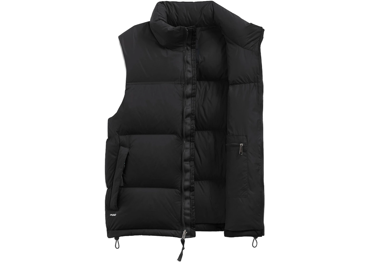 The North Face Logo-Embroidered Padded Gilet Navy Blue/Black