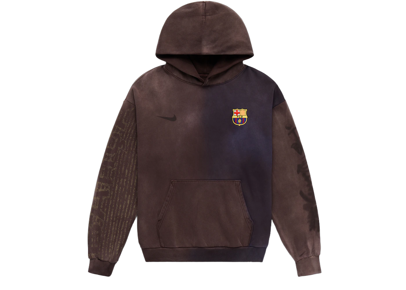 Travis Scott x Nike x FC Barcelona Split-Dye Crest Hoodie Multicolor