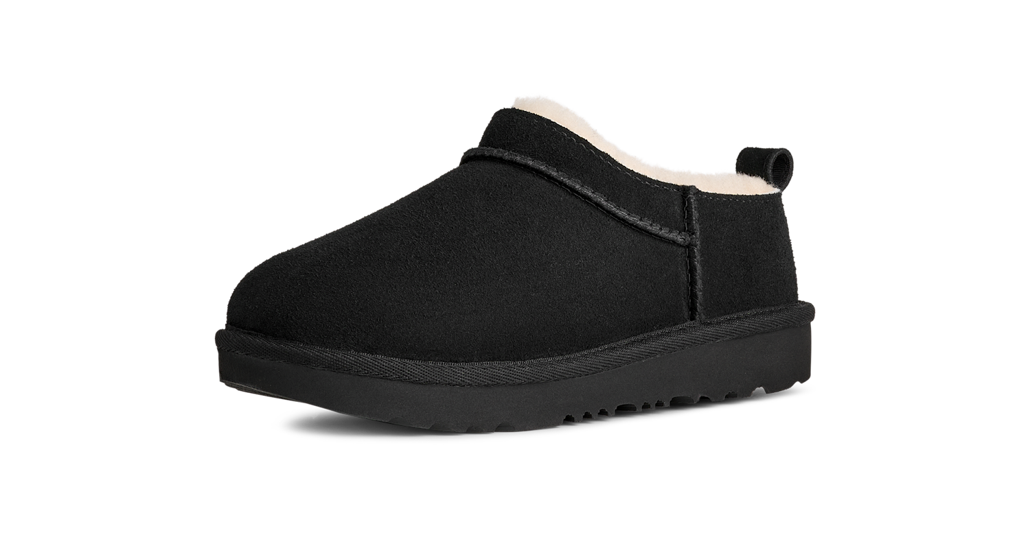 UGG Classic Micro Slipper Black (Kids), Black (1174410K-BLK)