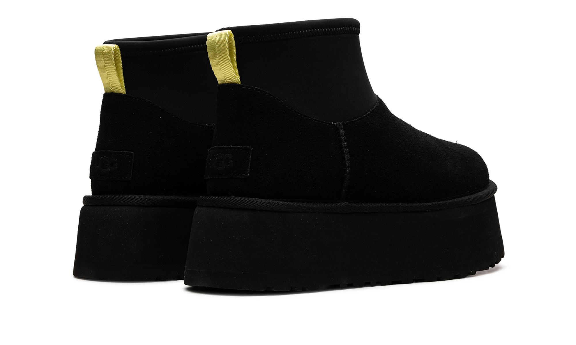 UGG Classic Mini Dipper Boot Black Yellow