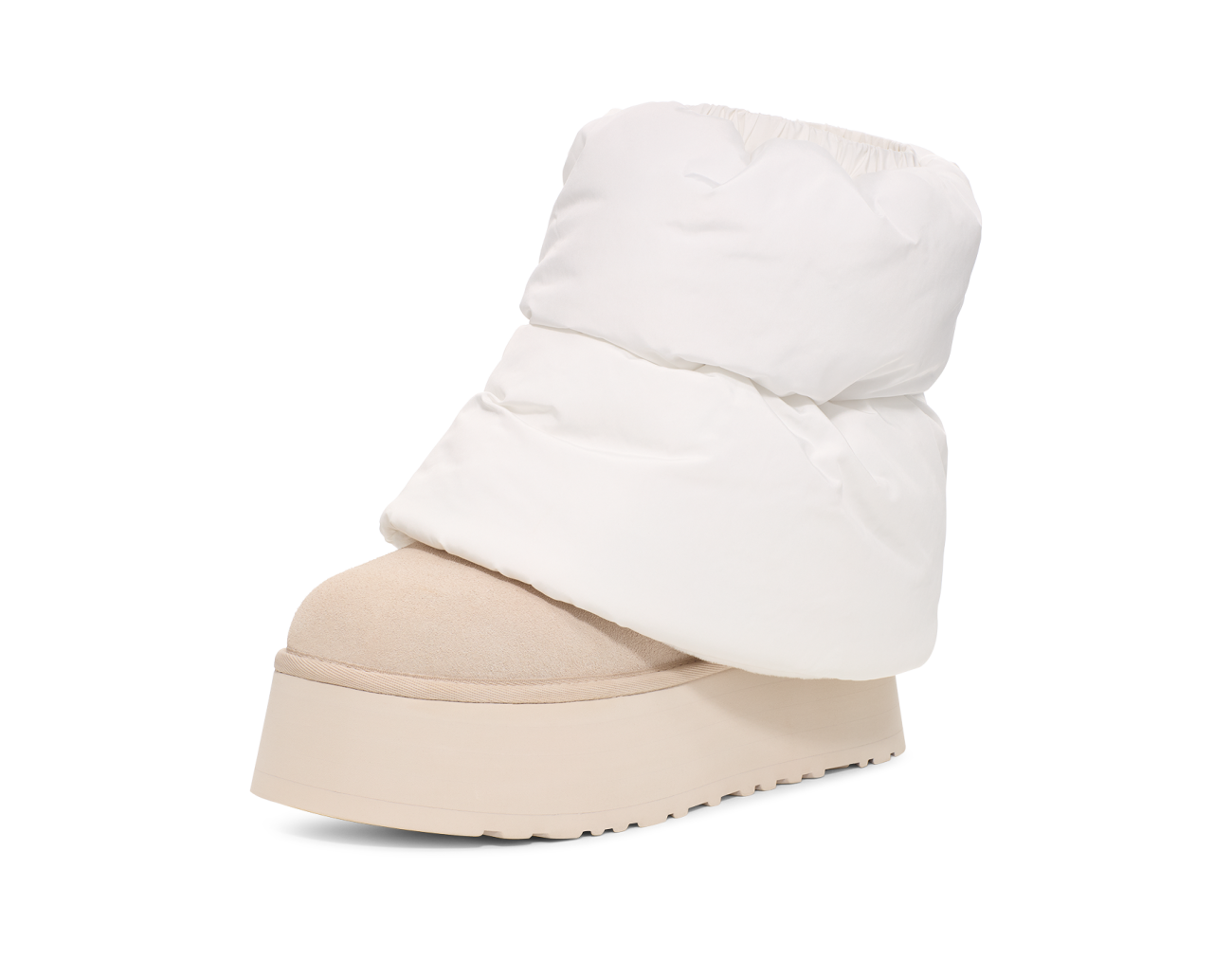 UGG Classic Mini Dipper Puffer Boot White Ceramic, White/Ceramic (1158275-WCRM)