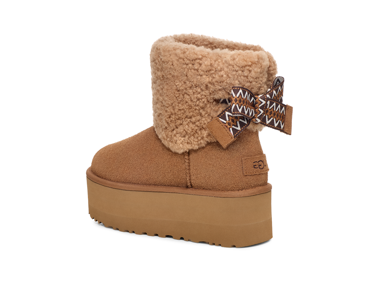 UGG Classic Mini Maxi Curly Boot Chestnut, Chestnut (1158267-CHE)
