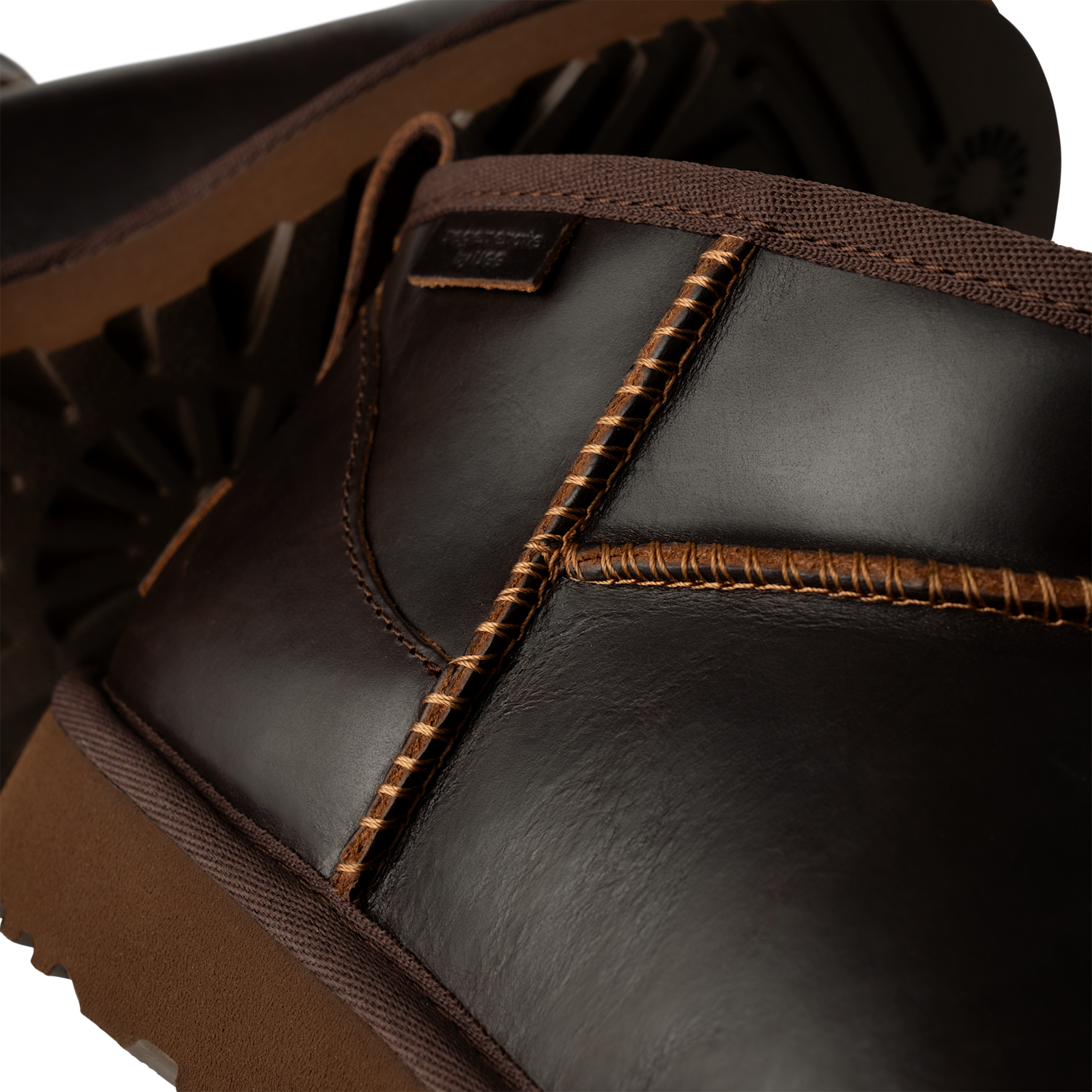 UGG Classic Ultra Mini LTHR Regen Boot Ironwood, Ironwood (1163490-IWD)