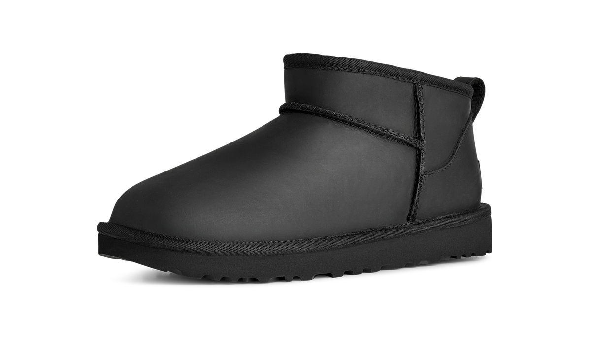 UGG Classic Ultra Mini Leather Boot Black