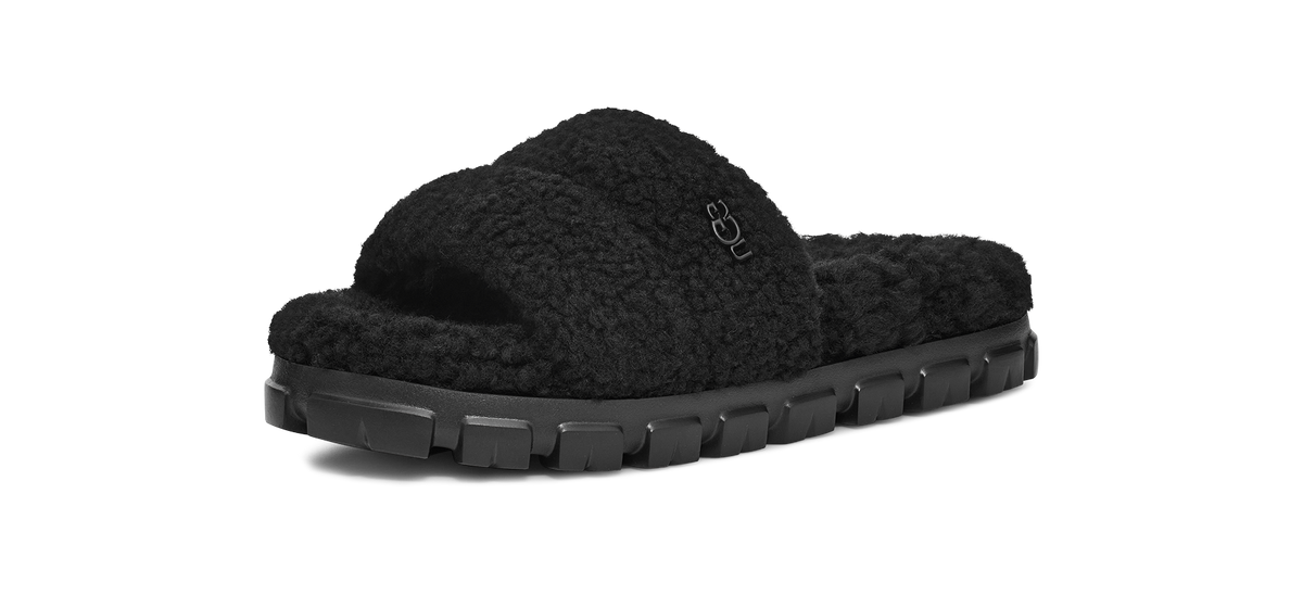 UGG Cozetta Curly Slide Black