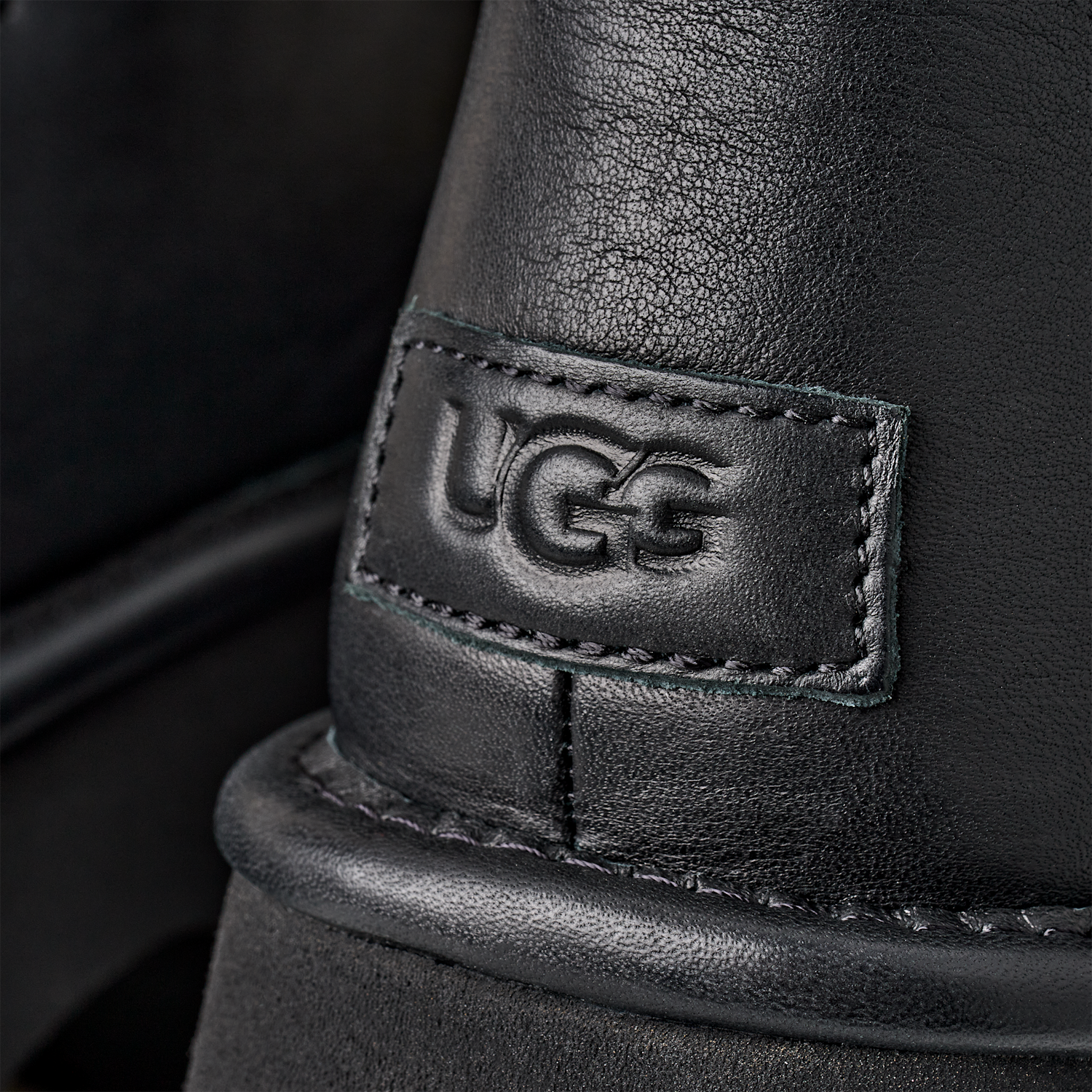 UGG Esmee Leather Lace Up Boot Black, Black (1176110-BLK)