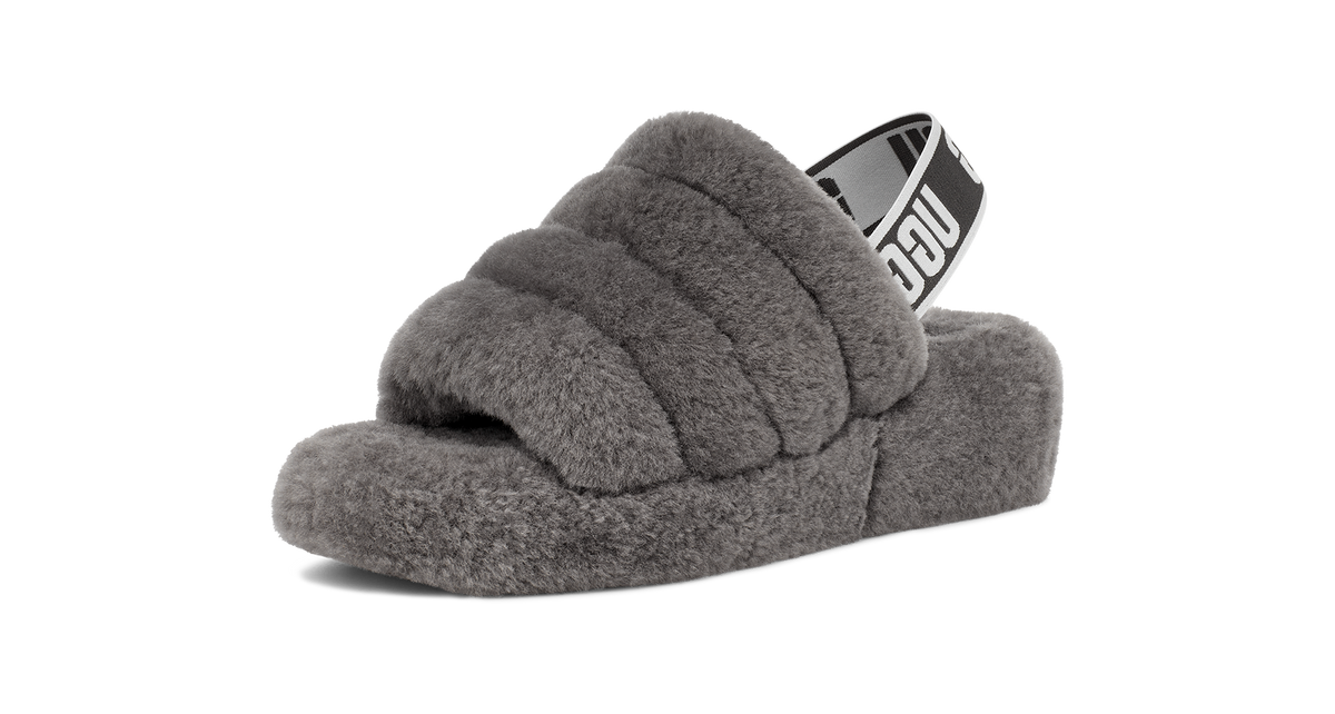 UGG Fluff Yeah Slide Charcoal
