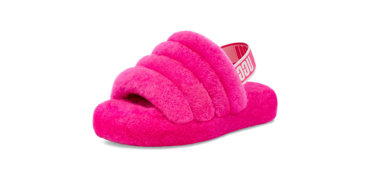 UGG Fluff Yeah Slide Rock Rose (Kids)