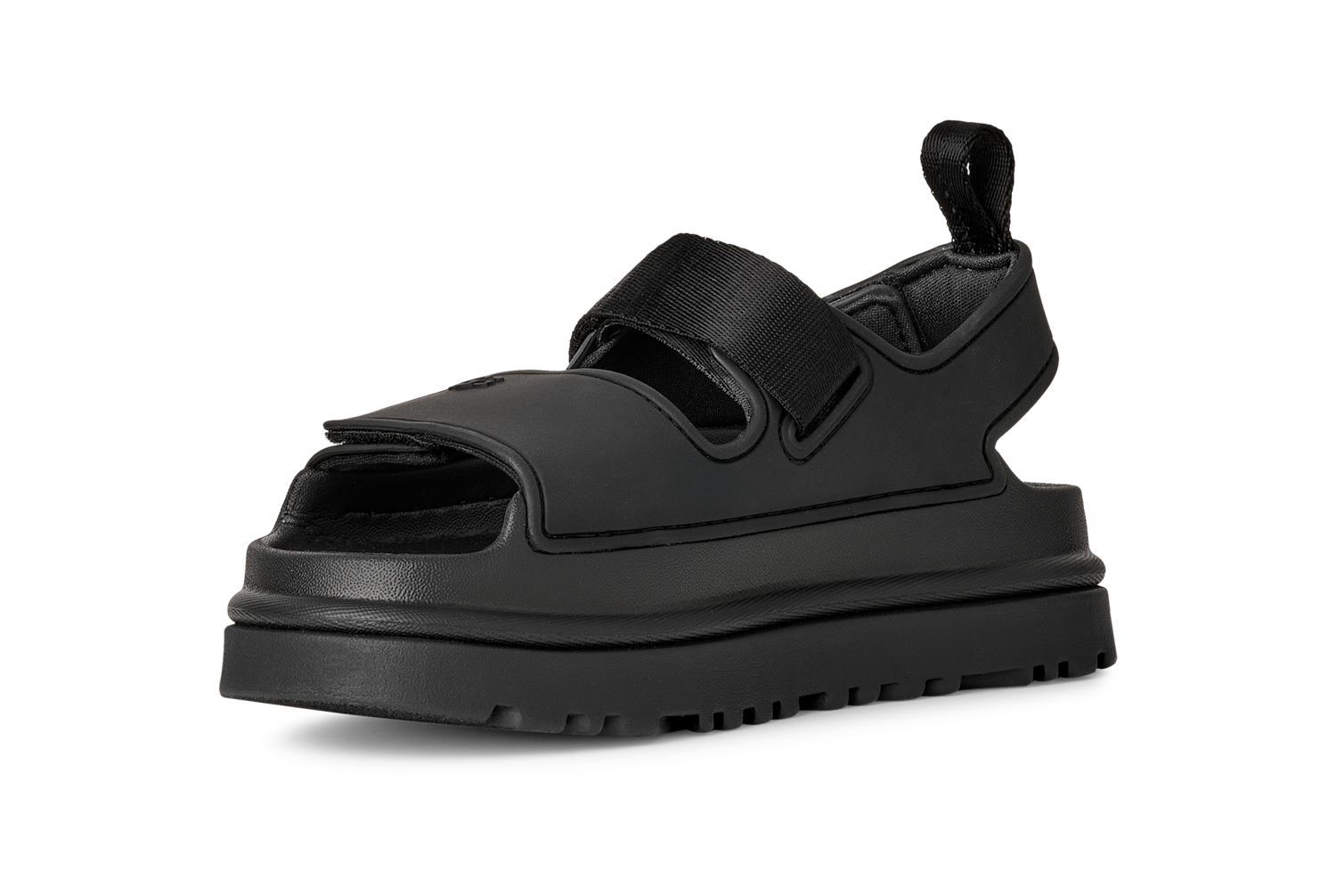UGG GoldenGlow Sandal Black (Kids), Black (1152813K-BLK)