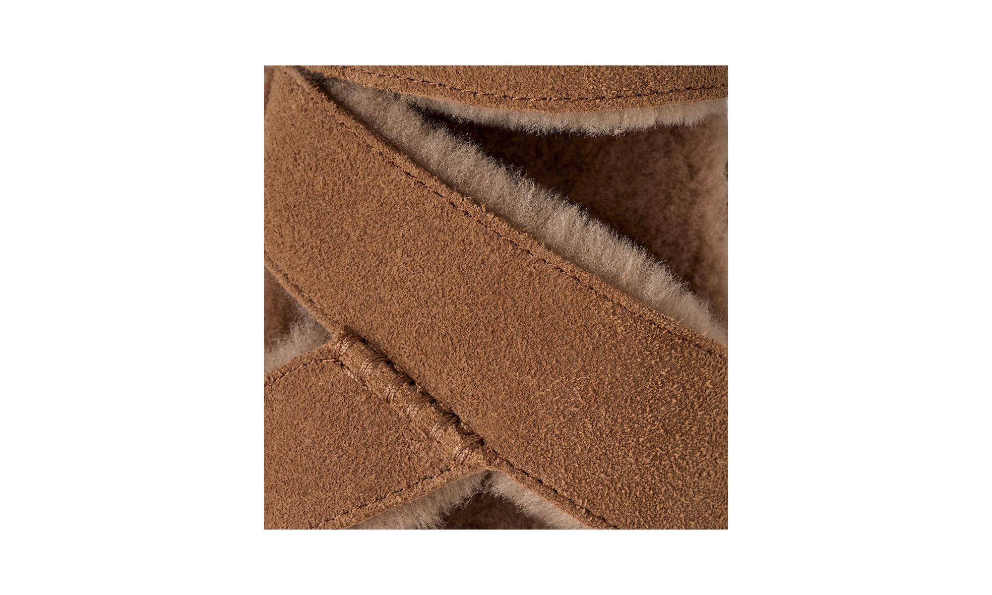 UGG Greenport Cross Strap Slide Chestnut