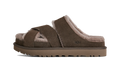 UGG Greenport Cross Strap Slide Dense Smoke
