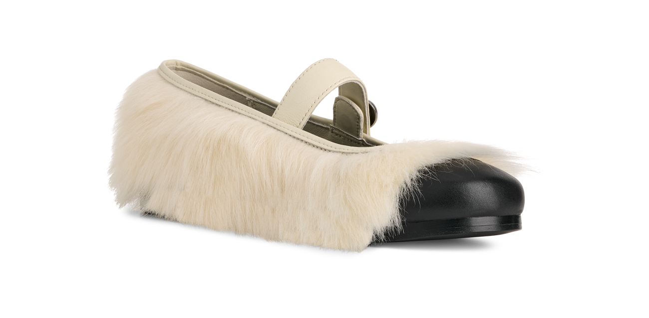 UGG Mary Jane AMBUSH White, White/Black (1172910-WHT)